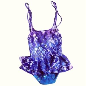 Sun-Sational Swimwear: Adorable One-Piece Tankini for Girls,‎ 4T-5T NWOT